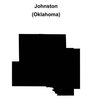 Johnston County (Oklahoma) boş ana hat haritası