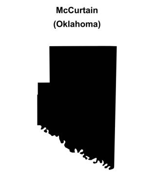 McCurtain İlçesi (Oklahoma) boş ana hat haritası