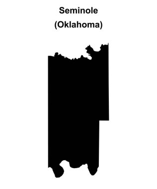 Seminole İlçesi (Oklahoma) boş ana hat haritası