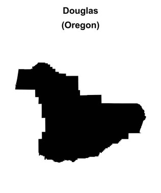 Douglas County (Oregon) boş ana hat haritası