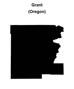 Grant County (Oregon) boş ana hat haritası