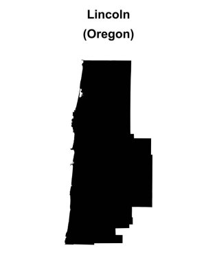 Lincoln County (Oregon) boş ana hat haritası