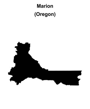 Marion County (Oregon) boş ana hat haritası