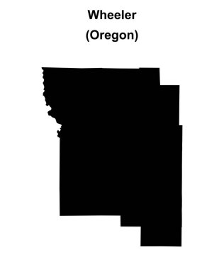 Wheeler County (Oregon) boş ana hat haritası