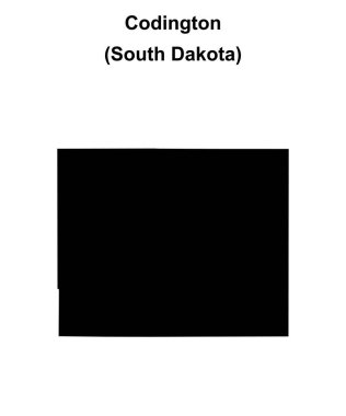Codington County (Güney Dakota) boş ana hat haritası