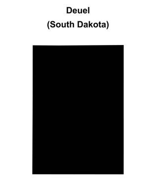 Deuel County (Güney Dakota) boş ana hat haritası