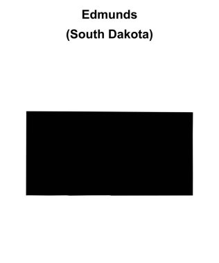 Edmunds County (Güney Dakota) boş ana hat haritası
