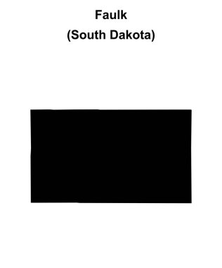 Faulk İlçesi (Güney Dakota) boş ana hat haritası