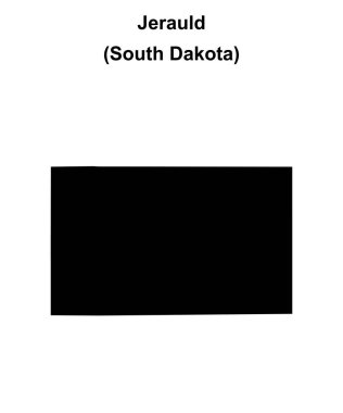 Jerauld İlçesi (Güney Dakota) boş ana hat haritası