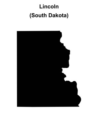 Lincoln County (Güney Dakota) boş ana hat haritası