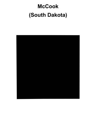 McCook County (Güney Dakota) boş ana hat haritası
