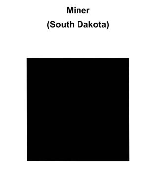 Miner County (Güney Dakota) boş ana hat haritası