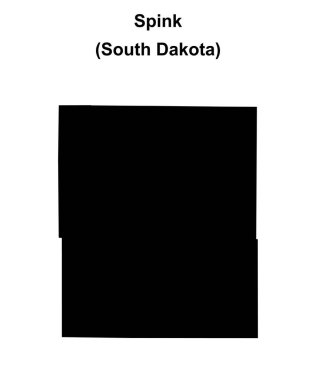 Spink County (Güney Dakota) boş ana hat haritası