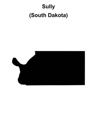 Sully County (Güney Dakota) boş ana hat haritası