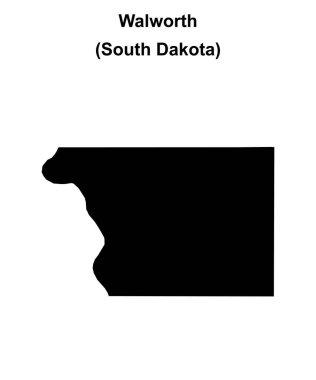 Walworth County (Güney Dakota) boş ana hat haritası