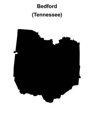 Bedford County (Tennessee) boş ana hat haritası