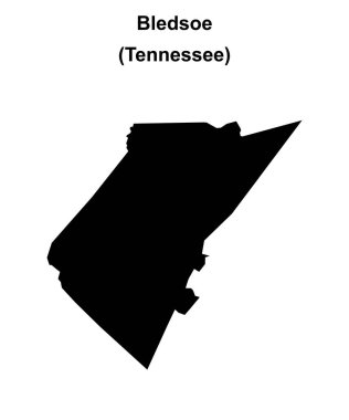 Bledsoe İlçesi (Tennessee) boş ana hat haritası