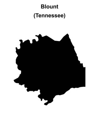 Blount County (Tennessee) boş ana hat haritası