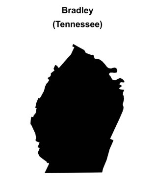 Bradley County (Tennessee) boş ana hat haritası