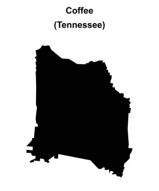 Coffee County (Tennessee) boş ana hat haritası