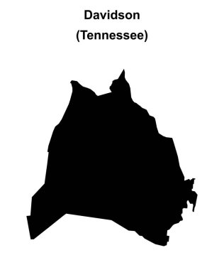 Davidson İlçesi (Tennessee) boş ana hat haritası