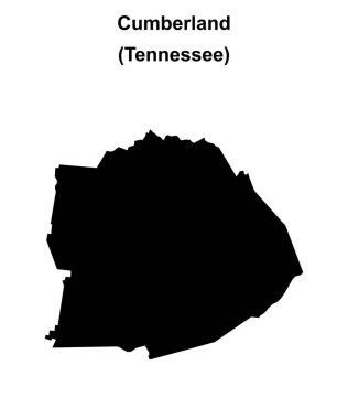 Cumberland İlçesi (Tennessee) boş ana hat haritası