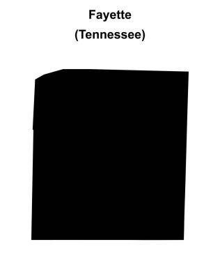 Fayette İlçesi (Tennessee) boş ana hat haritası