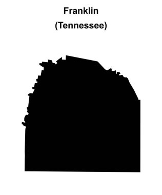 Franklin County (Tennessee) boş ana hat haritası