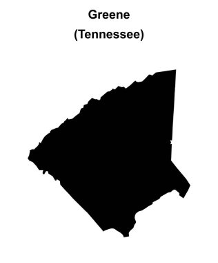 Greene County (Tennessee) boş ana hat haritası