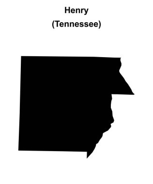 Henry County (Tennessee) boş ana hat haritası