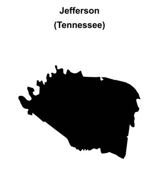 Jefferson County (Tennessee) boş ana hat haritası