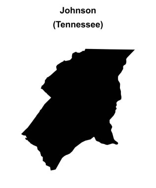 Johnson County (Tennessee) boş ana hat haritası