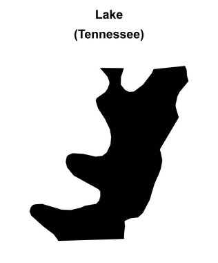 Lake County (Tennessee) boş ana hat haritası