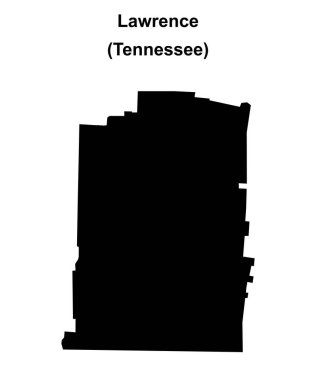 Lawrence County (Tennessee) boş ana hat haritası