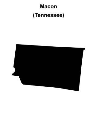 Macon County (Tennessee) boş ana hat haritası
