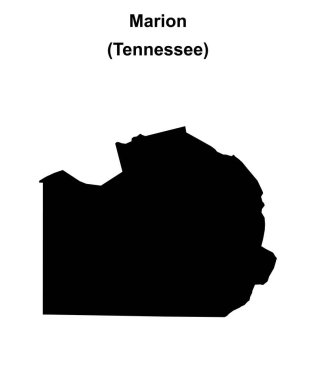 Marion County (Tennessee) boş ana hat haritası