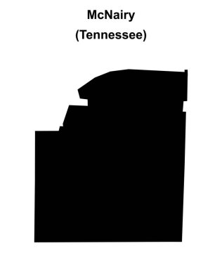 McNairy County (Tennessee) boş ana hat haritası