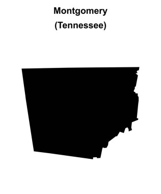 Montgomery County (Tennessee) boş ana hat haritası