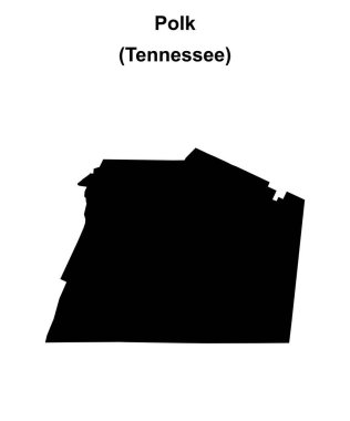 Polk County (Tennessee) boş ana hat haritası