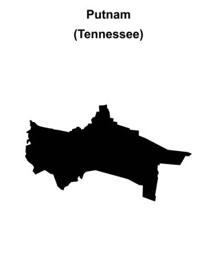 Putnam İlçesi (Tennessee) boş ana hat haritası