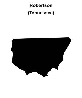 Robertson İlçesi (Tennessee) boş ana hat haritası