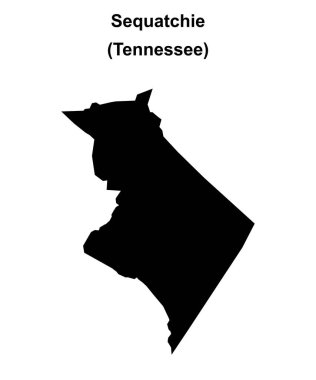 Sequatchie İlçesi (Tennessee) boş ana hat haritası