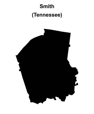 Smith County (Tennessee) boş ana hat haritası