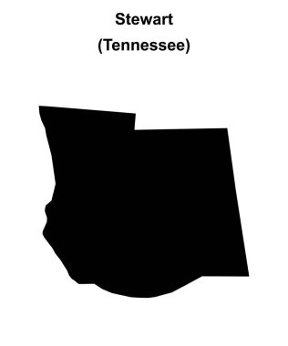 Stewart County (Tennessee) boş ana hat haritası
