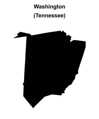 Washington County (Tennessee) boş ana hat haritası