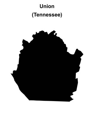 Union County (Tennessee) boş ana hat haritası