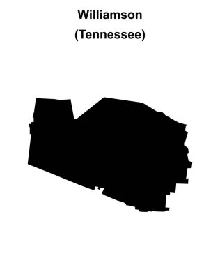 Williamson İlçesi (Tennessee) boş ana hat haritası
