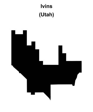 Ivins (Utah) boş ana hat haritası