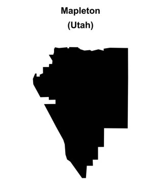 Mapleton (Utah) boş ana hat haritası