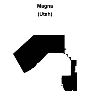 Magna (Utah) boş ana hat haritası